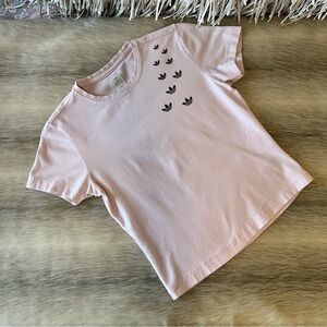 Vintage y2k 2003 ADIDAS Pink Logo Short Sleeve Crew Neck T-Shirt Baby Tee S